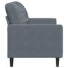 vidaXL 2-Seater Sofa Dark Grey 47.2 " Velvet