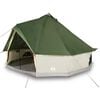 vidaXL Family Tent Tipi 6-Person Green Waterproof