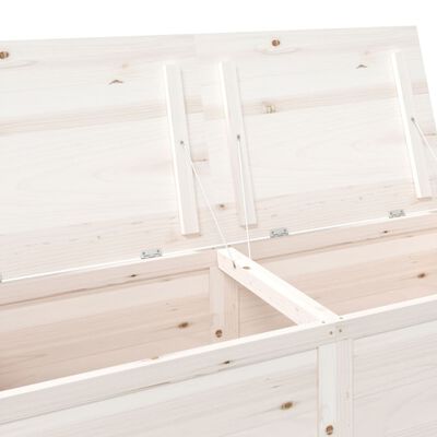 vidaXL Patio Cushion Box White 59.1"x19.7"x22" Solid Wood Fir