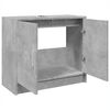 vidaXL Sink Cabinet Concrete Grey Engineered Wood Medium Sink Cabinet