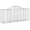 vidaXL Gabion Basket Set of 40 Silver Galvanized Iron Large
