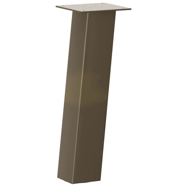 vidaXL Coffee Table Leg Natural steel Powder-coated steel Small