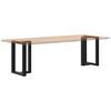 vidaXL Dining Table Leg Black Powder-coated steel Adjustable Levelers