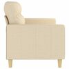 vidaXL 3-seater Sofa Cream Fabric (100% polyester), metal, textilene