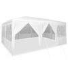 vidaXL Party Tent White 236.22 x 157.48 x 104.72 in Polyethylene