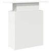 vidaXL Reception Desk White Engineered Wood Medium Reception Desk
