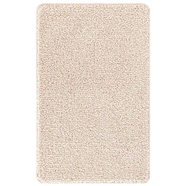 vidaXL Anti-slip Bath Mat Cream 23.6" x 35.4" PP