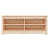 vidaXL Shoe Bench Natural Wood Solid Pine Wood Medium Shoe Bench