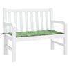 vidaXL Patio Bench Cushion Leaf Pattern 47.2x19.7x1.6" Oxford Fabric