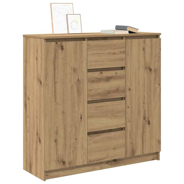 vidaXL Sideboard Artisan Oak Engineered Wood Medium Sideboard