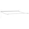 vidaXL Retractable Awning Green and white 137.80" x 98.43" fabric