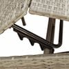 vidaXL Patio Sun Lounger Gray PE rattan Extra Long Adjustable Footrests