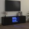 vidaXL TV Cabinet black 47.2" x 11.8" x 14" Engineered wood