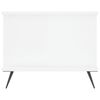 vidaXL Coffee Table High gloss white Engineered wood, Iron Medium