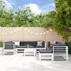 vidaXL Garden Lounge Set White, Anthracite