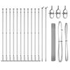 vidaXL Fence with Posts Silver 39.4" x 984.3" Steel