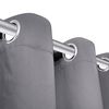 vidaXL 2 pcs Grey Blackout Curtains with Metal Rings 53.1 x 96.5"