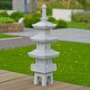 Ubbink Garden Lantern Grey Poly-resin Large Garden Lantern Other
