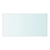 vidaXL Glass Panel Set of 2 Clear Tempered Glass 15.7 x 7.9 in Durable
