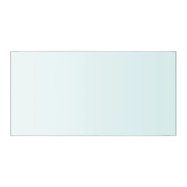 vidaXL Glass Panel Set of 2 Clear Tempered Glass 15.7 x 7.9 in Durable