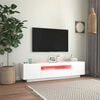 vidaXL TV Cabinet White Engineered wood 63 in x 13.8 in x 15.7 in