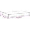 vidaXL Wall Shelf Set of 2 White Honeycomb MDF, Metal 15.7 x 9.1 in
