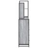 vidaXL Bathroom Furniture Set Grey Sonoma Engineered wood, metal Full Set