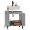 vidaXL Sink Cabinet Concrete Grey Engineered wood Medium Sink Cabinet