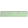 vidaXL Planter Green 94.49 x 31.50 x 17.72 in Steel