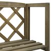 vidaXL Trellis Gray Solid fir wood 21.7x11.8x55.1 in Shelving Trellis