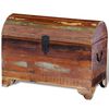 vidaXL Storage Chest Multicolor Reclaimed multicolor solid wood Medium