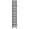 vidaXL Bookshelf Grey Sonoma Engineered wood, Steel Freestanding