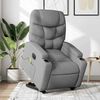 vidaXL Electric Stand Up Massage Recliner Chair Light Gray