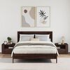 vidaXL Wall-mounted Bedside Cabinet Set of 2 Brown Oak Engineered Wood