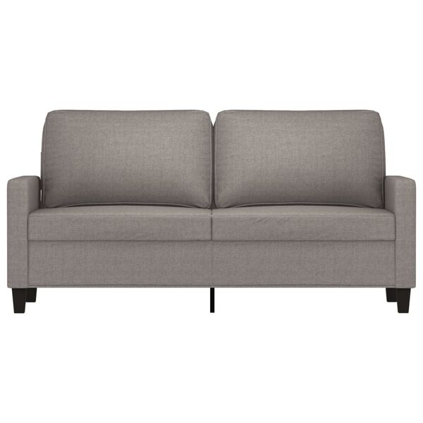 vidaXL 2-seater Sofa Taupe 100% polyester, metal, textilene 2-seater