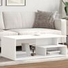 vidaXL Coffee Table White Engineered wood 40.2 x 21.7 x 13.8 in