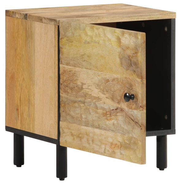 vidaXL Bedside Cabinet Natural wood Solid mango wood, engineered wood, iron