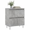 vidaXL Sideboard Concrete grey Engineered wood and iron Medium Sideboard
