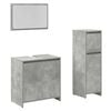 vidaXL Bathroom Furniture Set Concrete Grey Engineered Wood Medium