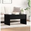 vidaXL Coffee Table Black Oak 31.50 x 19.88 x 16.34 in Engineered Wood