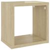 vidaXL Cube Shelf Set of 6 Sonoma Oak Engineered Wood