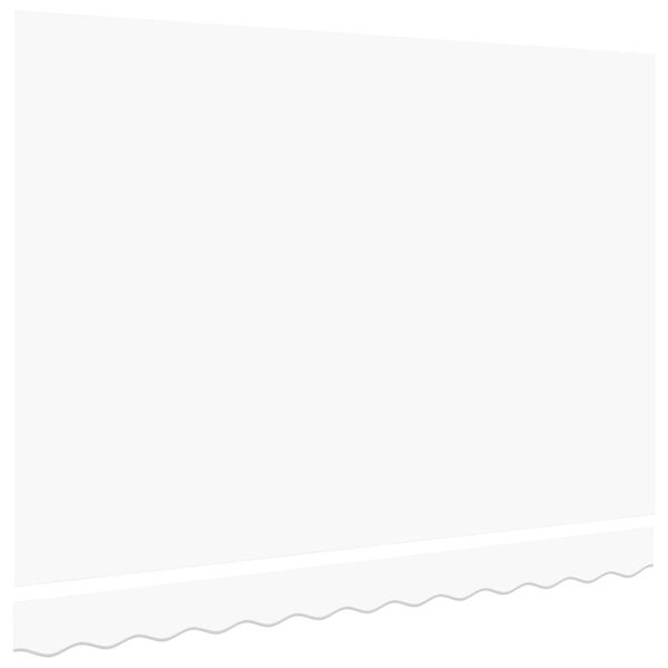 vidaXL Awning Replacement Fabric White 137.80" x 98.43" Canvas