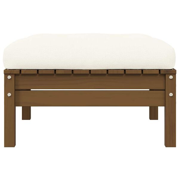 vidaXL 2-seater Garden Sofa Set of 2 Honey brown