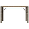 vidaXL Garden Bar Table Grey