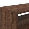 vidaXL Shoe Rack Set of 2 Brown oak Engineered wood Standard Stackable