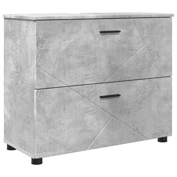 vidaXL Bathroom Cabinet Concrete Grey 30.12 x 13.78 x 25.20 in