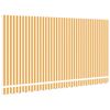 vidaXL Awning Replacement Fabric Yellow and White 149.61 x 76.77 in