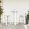 vidaXL Bar Stool 2 pcs White 52 x 43 x 73.5cm HDPE
