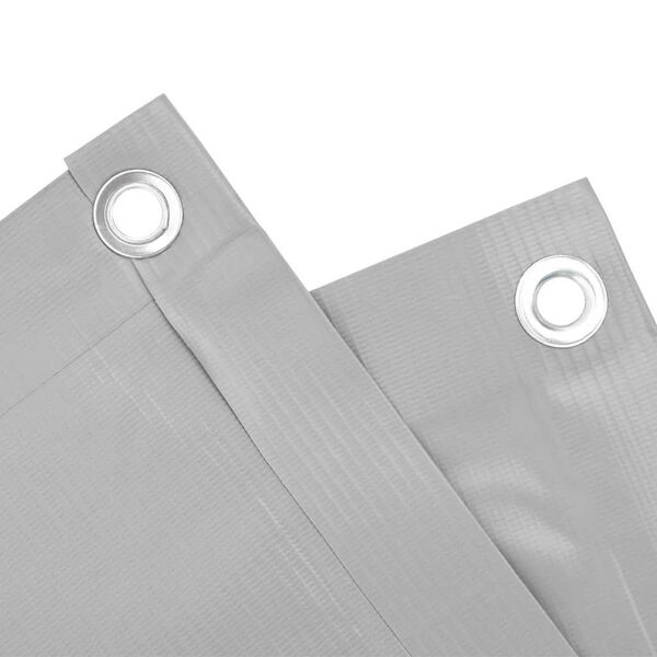 vidaXL Balcony Privacy Screen Grey 118.1x47.2" PVC