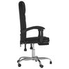 vidaXL Reclining Office Chair Black Faux leather, metal, plywood